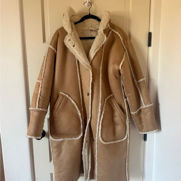 ANTHROPOLOGIE Pilcro Reversible Sherpa Coat - Picture 11 of 11